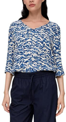 s.Oliver Damen Bluse 3/4 Arm Blue 34