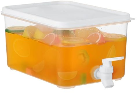 Taylor & Brown 5L Drinks Dispenser Milk Dispenser Fridge Water Dispenser With Tap Fridge Jug Drinks Chiller Large Dispenser For Milk Fruit Teapot with Faucet For Making Teas and Juices