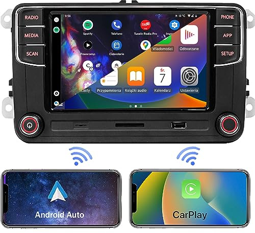 RCD360 PRO3S Autoradio Carplay Wireless Android Auto Per Golf Jetta | RCD330 per GTI MK5/MK6 Tiguan Touran Pa-ssat Caddy EOS CC Schermo da 6,5 Bluetooth USB SD FM Telecamera posteriore abilitata