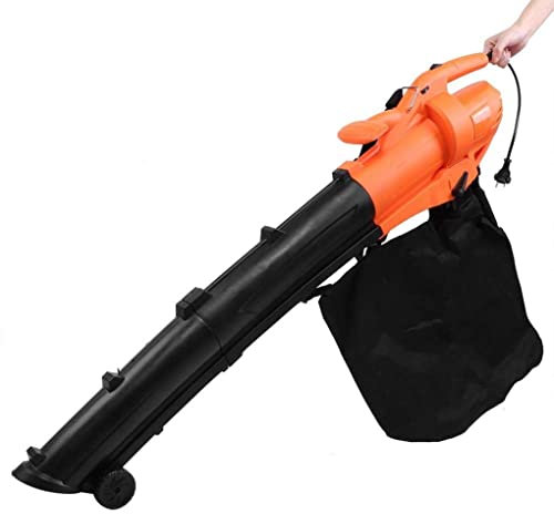 Mini soplador de Hojas de Mano Ligero para Oficina en casa, barredora 2 en 1, soplador de Hojas eléctrico para Barrer Nieve (Orange)