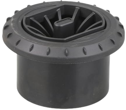 Veeteah Luftauslass der Standheizung | 60 mm 75 mm Luftauslass | Schwarzer Warmluftauslass, um 360 Grad drehbar, für Auto, Auto, Bus