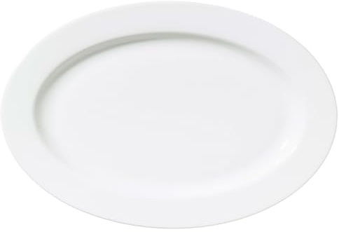 METRO Professional plato llano Fine Dining, porcelana AB, 30,5 x 21 x 2,3 cm, blanco, apto para lavavajillas y horno hasta 220 °C
