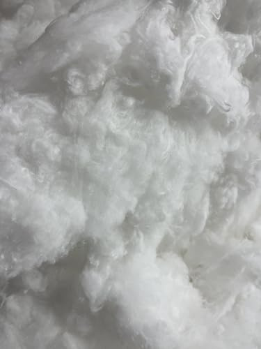 pemmiproducts Füllwatte,100% Baumwolle, Weiss, 1 kg, Bastelwatte | Watte, kompostierbar, fein