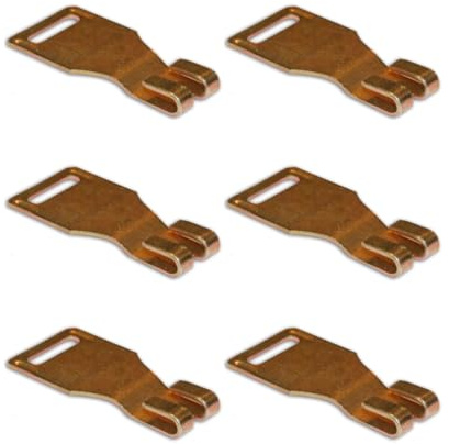 Bricoleva.it Ganci Intermedi per Tapparelle – Gancio per Avvolgibili, Adatto a Tapparelle in Legno, Fissaggio Resistente e Facile da Installare (Intermedi, 6 pezzi)