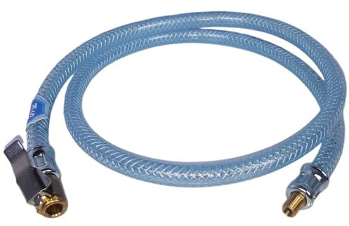 Syskan Autoventilverlängerung 100 cm, Ventilverlängerung mit Schnellstecker, 1 Meter extra lang, Auto Ventil Reifen LKW Verlängerung