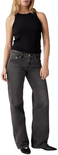Levi's Jeans Sueltos Bajos para Mujer, Deséame Suerte, 27W / 30L