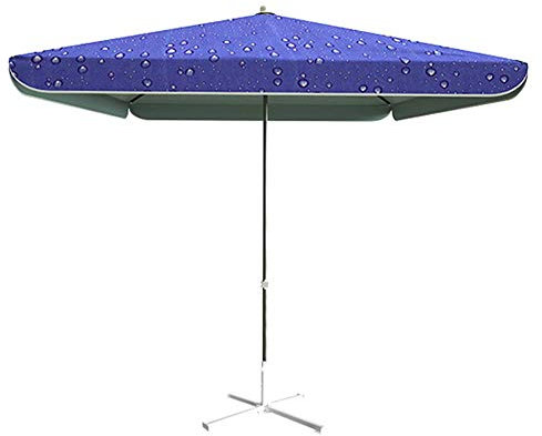 CGCSYZ Großer kommerzieller Sonnenschirm, quadratischer Sonnenschirm, Gartenschirm für den Außenbereich, höhenverstellbar, Markttischschirm, 3,2 x 2,5 m(Lila