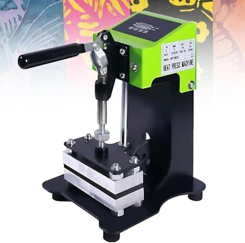 Máquina de prensado en caliente manual de colofonia, máquina portátil de prensado en caliente de colofonia de 6 x 12 cm, prensa en caliente de colofonia de 600 W, máquina de extracción de aceite