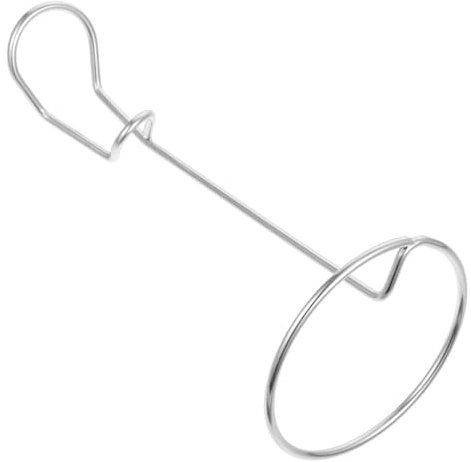 Amosfun 2 Piezas Batidor Con Soporte Batidora Sostuvo Beber Mano Huevo Solo Soporte Para Espumador Licuadora De Servicio Pesado Soporte Para Espumador Universal Acero Inoxidable Silver