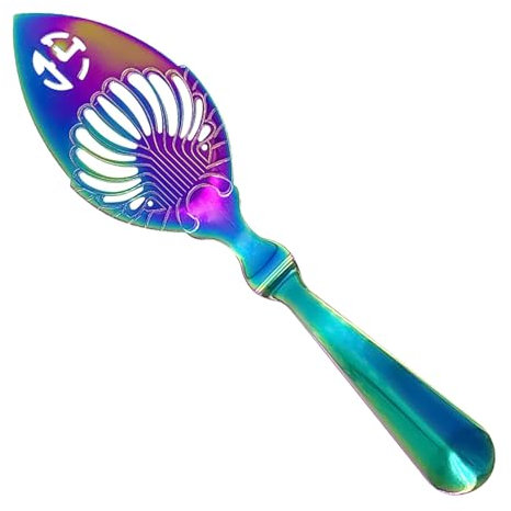 Soporte para cuchara de absenta con diseño hueco, colador de cubo de azúcar, acero inoxidable 304, cuchara de absenta para cóctel, bar, taza de vidrio, filtro de bebida, herramienta de bar