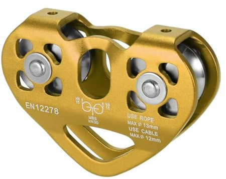 Tread star Seilrolle Umlenkrolle Hochleistungs-Seilrolle Aus Aluminiumlegierung Für Das 12-mm Einseil-Riemenscheibenblock für 12-mm