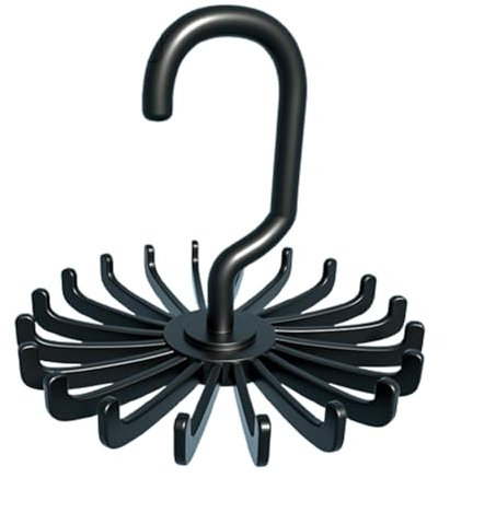 Colgador Bufanda Pañuelo for lazo, perchas for pajarita, cinturón giratorio multifuncional, ganchos for bufanda, estante for ropa, perchas de almacenamiento for guardarropa Organizadores de Armarios(N