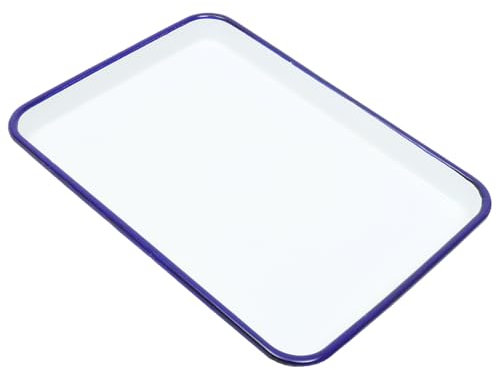 TIDTALEO Enamel Baking Pan Roasting Tray Multi-Functional Oven Pan Non-Stick White for Kitchen Baking Accessories