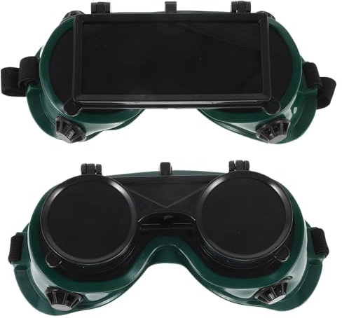 NUOBESTY 2pcs Welding Goggles Safety Protective Glasses with Flip Up Design Comfortable Eye Protection for Welders Radiation and