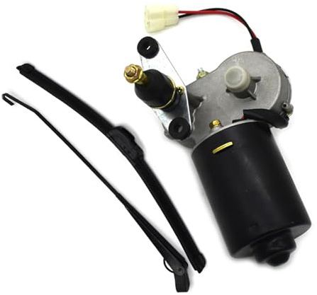 Electric Wiper Motor Kit – 12V Windshield Wipers for Tricycle Boat, Window Wiper Replacement System | Vehicle Kit for Rain Snow Clear Visibility, Motorized Wiper Parts