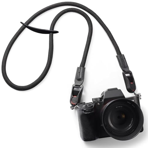 lomdung Correa para Cámara, Ajustable Correa de Cámara, Correas de Cámara con Hebilla Liberación Rápida, para Cuello y Correas de Hombro – para DSLR, sin Espejo