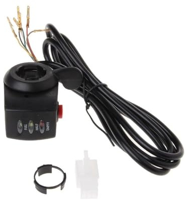 Oxxggkao Motorcycle Handlebar Switch Thumb Electric Scooter E‑Bike Bicycle Twist Throttle Grip Accessory 24V/36V/48V Throttle Body Cleaner Kit