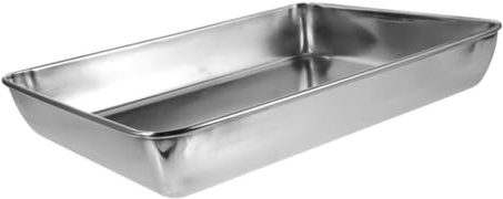 HOLIDYOYO Bain pour Pigeon Acier Inoxydable Bac de Bain Solide pour Oiseaux et Perruches Multifonctionnelle Intérieure pour Cage Accessoire Pratique