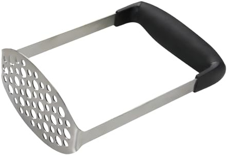 Heyumybit Puré de Patata,Aplastador de Patatas Cocidas con Mango Antideslizante,Triturador de Patatas y Verduras,Diseñado para Hacer Puré de Frutas y Verduras(Negro)