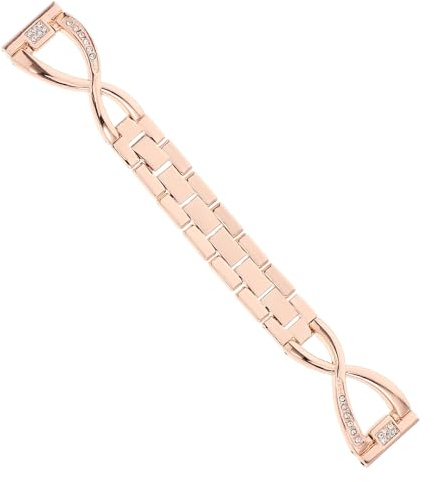 IMIKEYA Bracelet Montre Compatible Montre Connectée Bracelet Remplacement Élégant Alliage de Zinc Rose Doré Accessoires Montres Connectées pour Usage Quotidien et Professionnel