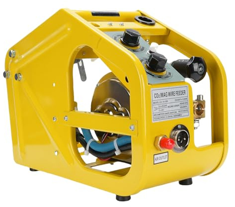 Kelawoly Saldatrice CO2 MAG, Alimentatore Filo Automatico 500A Doppio Azionamento Ad Alta Velocità 1,5 20 M Min Multifunzionale, con Materiale in Acciaio di Qualità, per Vari Fili di