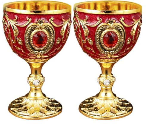 HEALEEP Set 2 Bicchieri da Liquore Vintage in Vetro 30ml, Bicchieri Riutilizzabili per Whisky, Cocktail e Uso Domestico, Coppe Retro per Degustazione e Intrattenimento