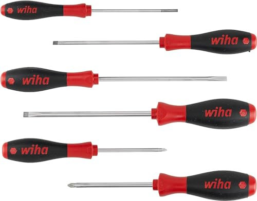 Wiha 302HK6SO Jeu de tournevis à fente / Phillips SoftFinish 6 pièces (Import Allemagne)