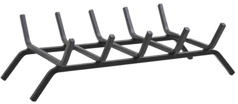 AUBRY GASPARD - Grille de Cheminée en Fer Forgé Noir - Longueur 50 cm - Hauteur 14 cm - Profondeur 30 cm - Accessoire de Cheminée Élégant - Poids 3 kg - Idéal pour Sécurité et Décoration Intérieure