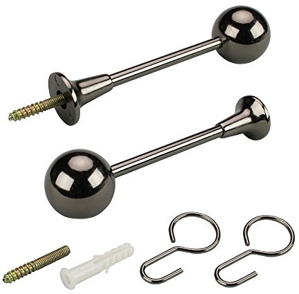 Liedeco Schalhalter, Raffhalter 11 cm, Innenlauf, ø 16 mm | 1 Stück | titan