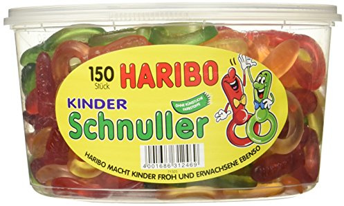 Haribo Kinderschnuller, Dose, 150 Stück, 3 x 1200g