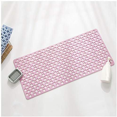 GUOCU Badewannenmatte, Badematte Mit Saugnäpfen rutschfeste Badewanneneinlage Duschmatte Für Sicheres Baden Und Duschen Pink 90 * 60CM