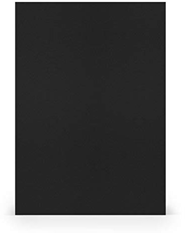 PAPERADO 100x Bastelkarton DIN A4 - Schwarz gerippt 220 g/m² Tonkarton - Dickes Bastelpapier in 29,7 x 21 cm Malen, Basteln perfekte Bastelpappe