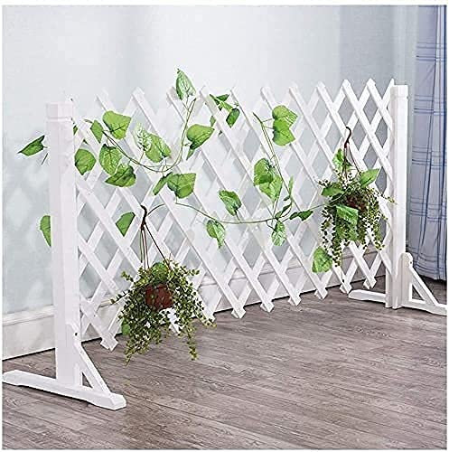 GXBCS Beeteinfassung Zaun Zierzaun Palisaden Für Garten Palisade Rasenkante Indoor Outdoor Portable Expanding Holzzaun Ausziehbare Terrasse - Weißer dekorativer Zaun Gartenumrandung 1030(Color:3pcs;