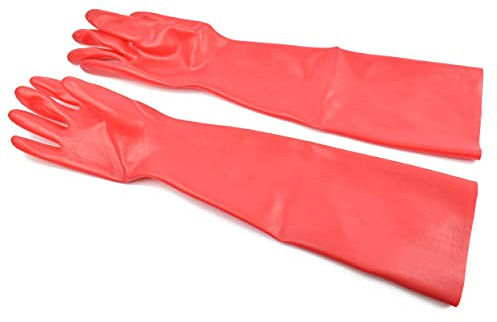 Rubberfashion lange Latex Handschuhe - Latexhandschuhe lang bis zum Oberarm für Damen und Herren Paar