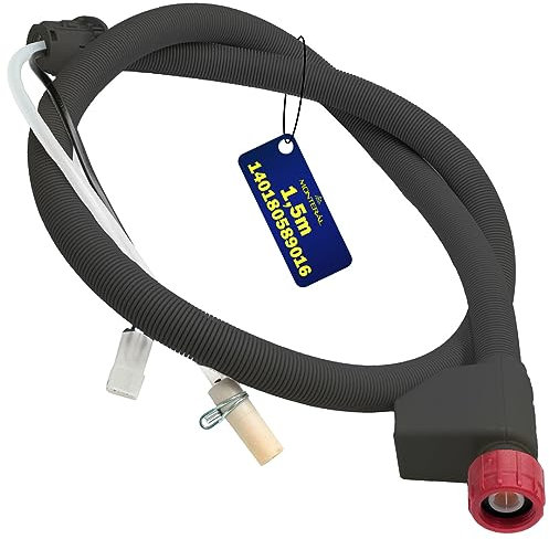 Manguera Aquastop 1,5m para Lavadora y Lavavajillas - con Válvula de Seguridad Ø 3/4 - Manguera de Entrada con Conexión Eléctrica - 140180589016 para Zanussi - Garantía de 10 Años - MONTERAL