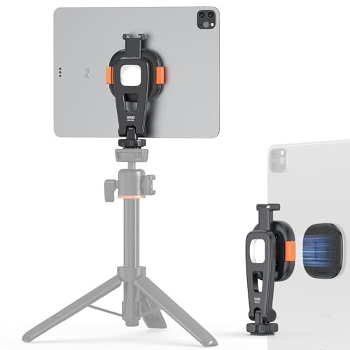 VRIG Tablet Halterung Adapter für Stativ, MG-03L Magnetischer Schnellverschluss Halterung Ständer Adapter Kompatibel mit iPad und Samsung Tablets, iPhone und andere Handys