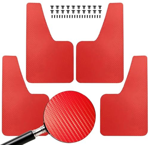 Per VW Transporter T4 T5 T6 Multivan Caravelle Camper Camper Flaps Paraspruzzi Paraspruzzi Parafango Paraspruzzi (Colore : Red)