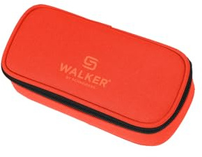 Walker Lifestyle Pencil Box Flame, Federmappe mit geräumigem Hauptfach und doppelseitiger Trennwand mit 20 Stiftfächern, Wasser und schmutzabweisend, 21 x 10 x 6 cm