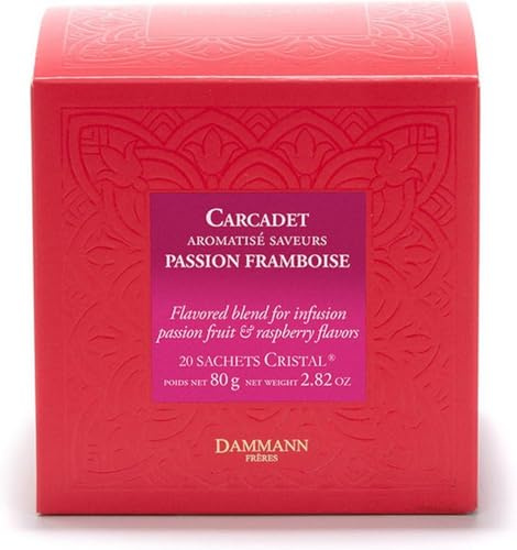 Dammann Carcadet passion framboise 20 sachets cristal