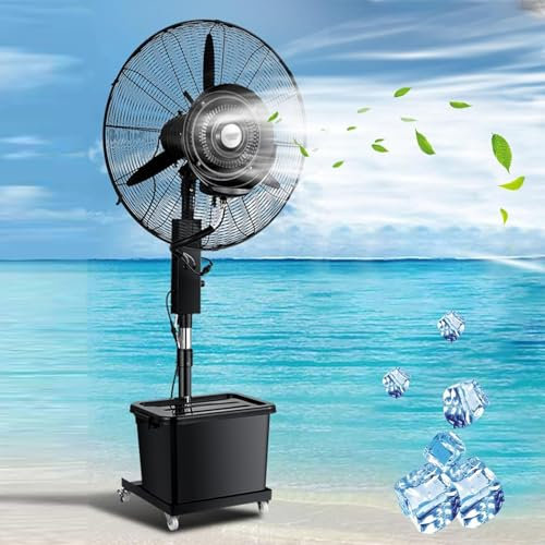 KEJIAWU Ventilador de pedestal,Ventilador Nebulizador ventilador de pedestal oscilante/ventilador de pedestal grande de 42 L/ventilador de piso oscilante de pie(75cm/30in)