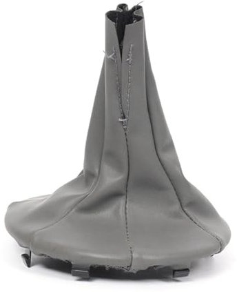 Soufflet de levier de vitesse, Sac en cuir gris avec bague retenue pour levier vitesse rechange, Soufflet levier vitesse et frein à main, compatible avec Voiture Fiat Panda 2003–2012 Fiat 500 500C