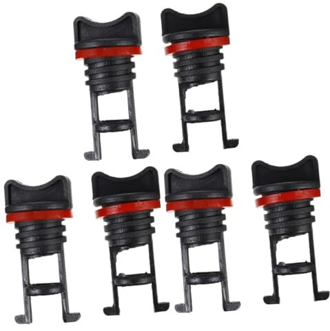 HANABASS 6 Stück Kajak-gummis Topfen Kajak-ablassstopfen Ablassschrauben Für Boote Stecker Für Kajakboote Ablassstopfen-kit Für Boote Boot Ablassen Ablaufstopfen Bootsstecker Stopper Nylon