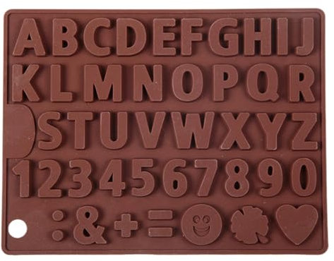 Alphabet-Silikonform Schokoladen Silikonformen mit Buchstaben und Zahlen, Buchstaben Zahlen Schokoladenformen Seifenform Backform zum Kuchen Keks Süßigkeiten Fondant Dekoration