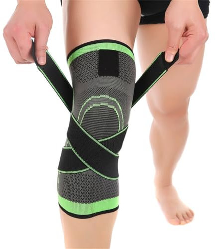 MEIION 360grad fitness kniebandage Rutschfeste, atmungsaktive Knieschützer für Männer und Frauen Unisex Sportknieschoner mit 3D Gewebe