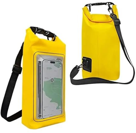QIUYMGFG Surfboard Tasche Cover Surfboard Deck Bag 2L Surfbrett Kajak Lagerung Tasche Für Trekking Schwimmen Surfen Schlauchboot Taschen Sup Board Zubehör(Yellow Swim Bag)
