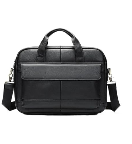 YGMNQAL Mallettes Sac à Main for Hommes Porte-Documents Grande capacité Sac for Ordinateur Portable Professionnel Sac à bandoulière Sac de Messager(Black)