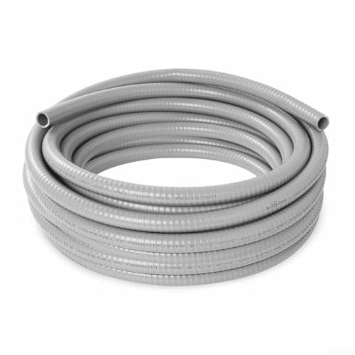 1,27 cm (1/2 Zoll) Schlauch- und Verbindungs-Set, flexibel, nichtmetallisch, elektrisch, robust, 7,6 m, nicht metallische elektrische Leitungen für schnelle Einrichtung