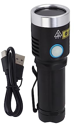Pilipane Linterna LED UV LED de 365 nm 20W USB USB recargable Detector de orina de mascota ultravioleta Pet luz para perros Detección de manchas de gato Curación de aleación de aluminio de