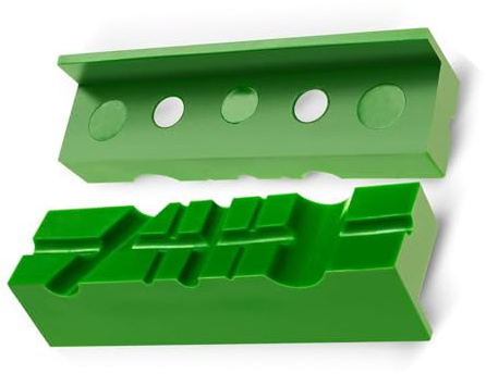 Protectores de mordaza de tornillo de banco adecuados para protección de superficies y prevención de arañazos en varios materiales, 2 tiras de alta resistencia