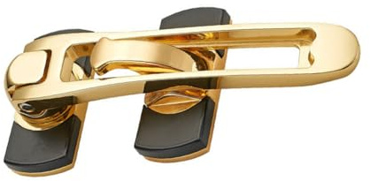 HOLIDYOYO Verrou de Porte Renforcé avec Chaîne de Sécurité Épaisse Loquet Anti-effraction Pratique pour Maison Blocage Sûr avec Ouverture Intérieure Facile Protection Ventilée et Résistance